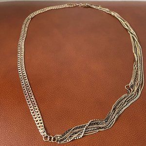 Multi chain long necklace 17 1/2"
